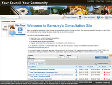 Tablet Screenshot of consult.barnsley.gov.uk